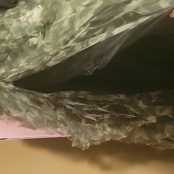 Maxi army fatigue ruffled skirt with thigh high side split.... - Picture 4 of 4